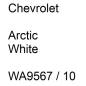 Preview: Chevrolet, Arctic White, WA9567 / 10.